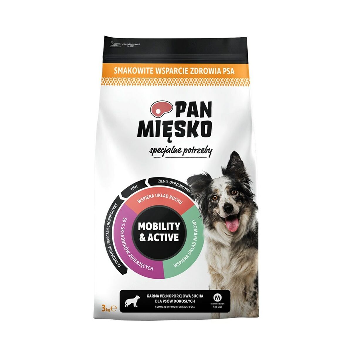 Foder PAN MI?SKO Special needs Mobility & Active Gris 3 Kg