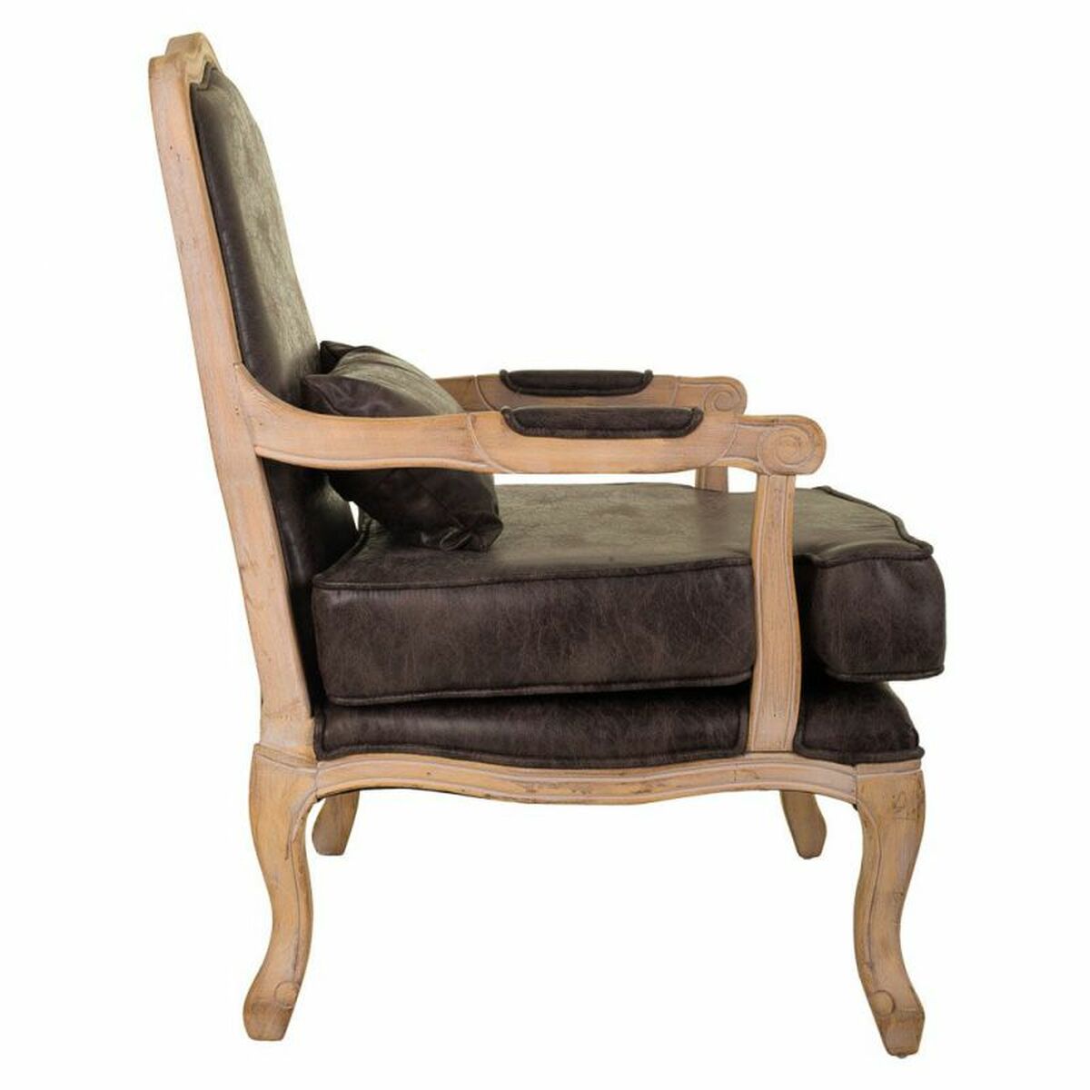Fåtölj Alexandra House Living Brun 72 x 92 x 64 cm - 4
