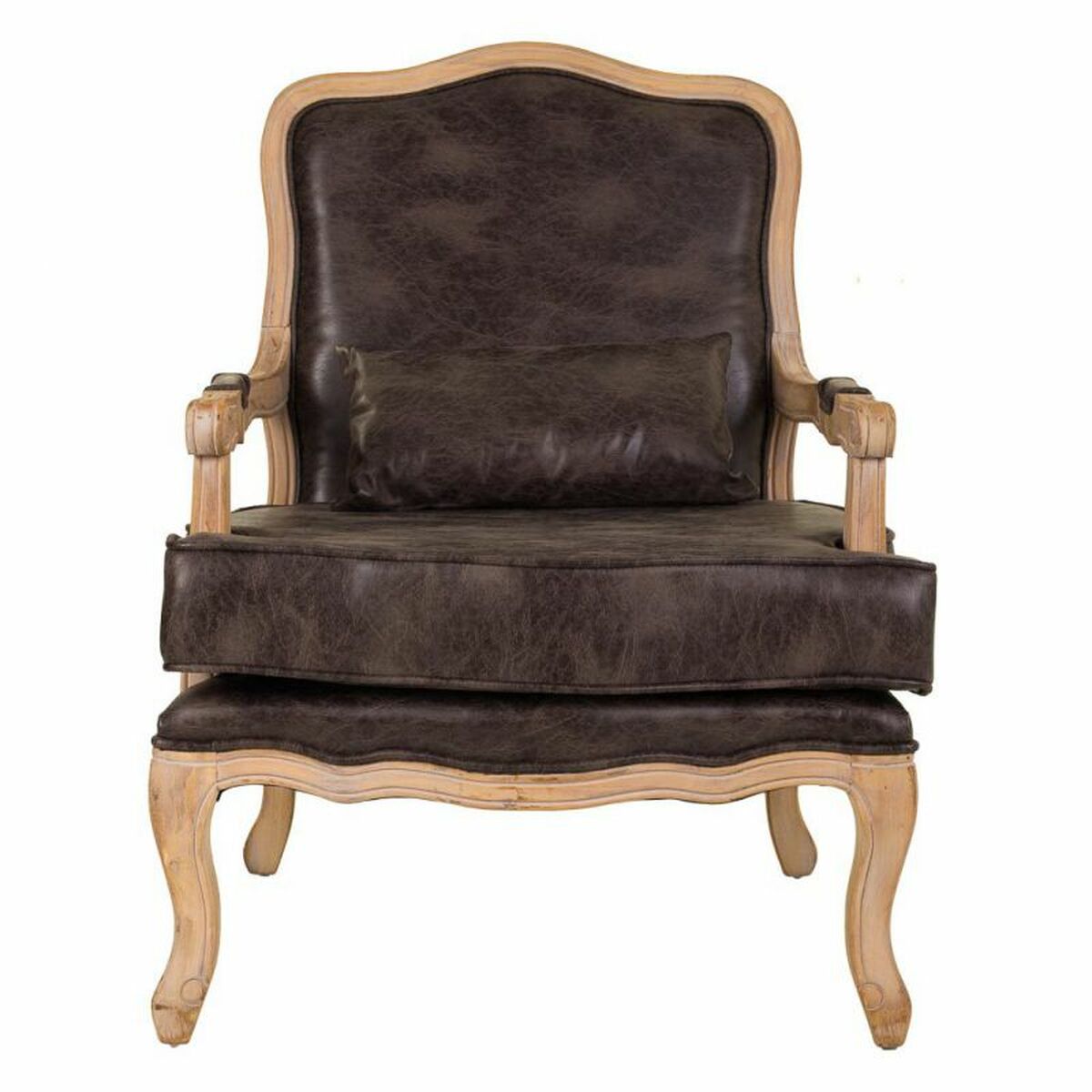 Fåtölj Alexandra House Living Brun 72 x 92 x 64 cm - 3