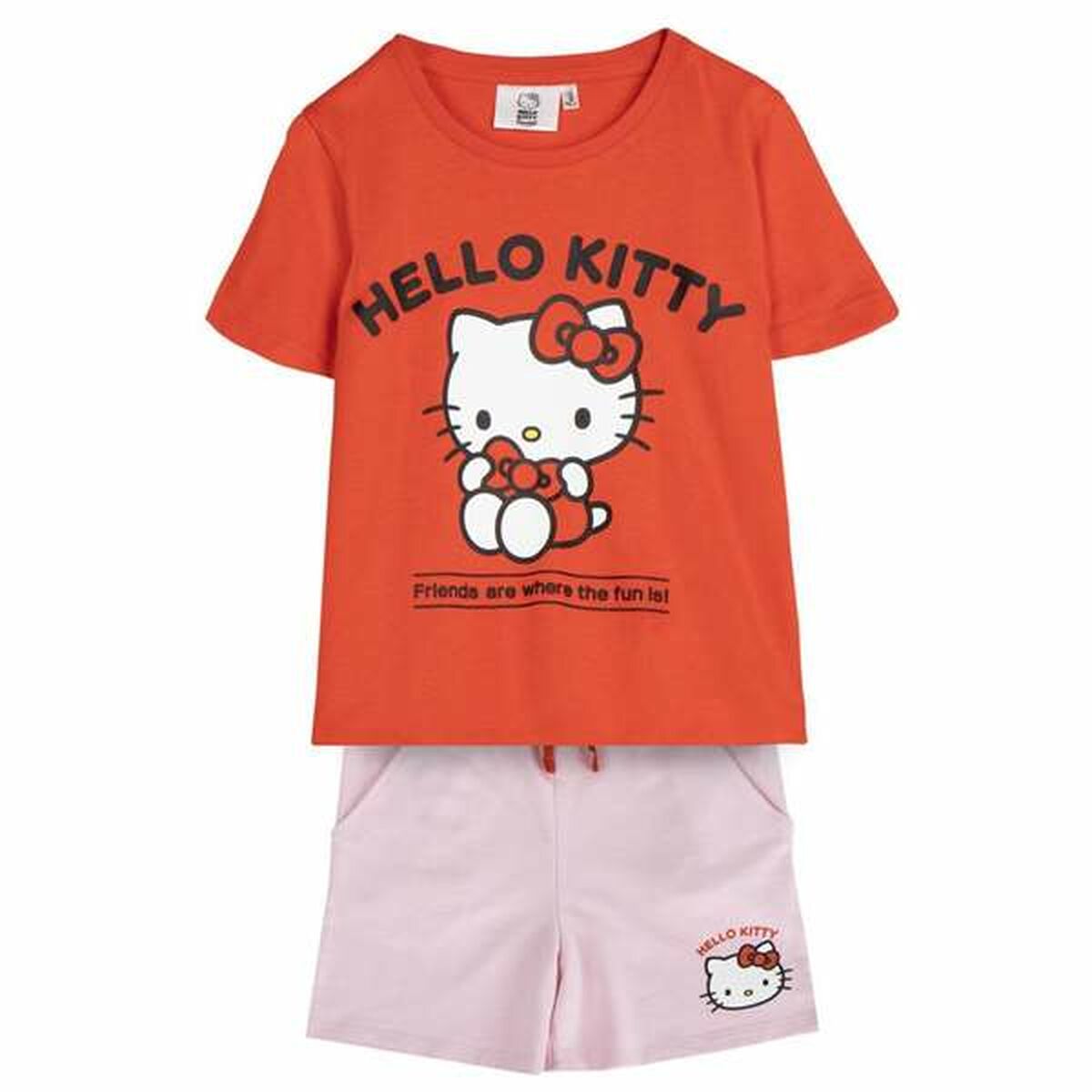 Set av kläder Hello Kitty Röd