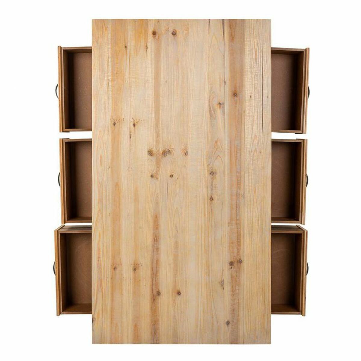Soffbord Alexandra House Living Brun Granträ Trä MDF 66 x 48 x 120 cm - 5