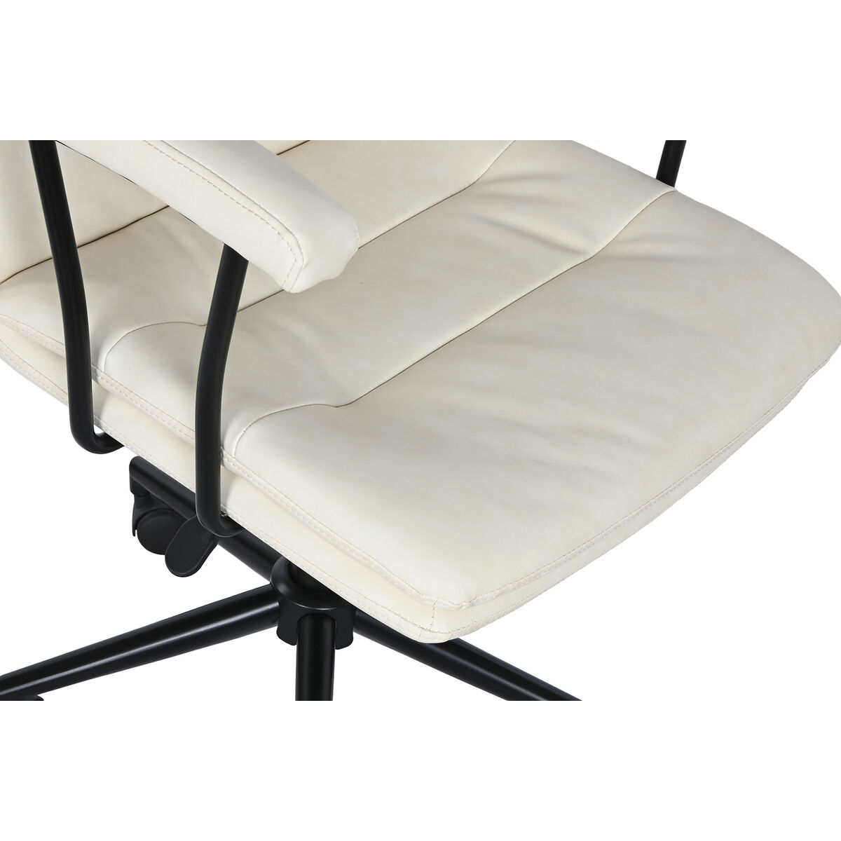Stol DKD Home Decor Svart Kräm 58 x 61,5 x 84 cm - 2
