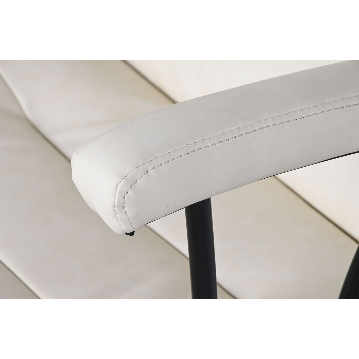 Stol DKD Home Decor Svart Kräm 58 x 61,5 x 84 cm - 6
