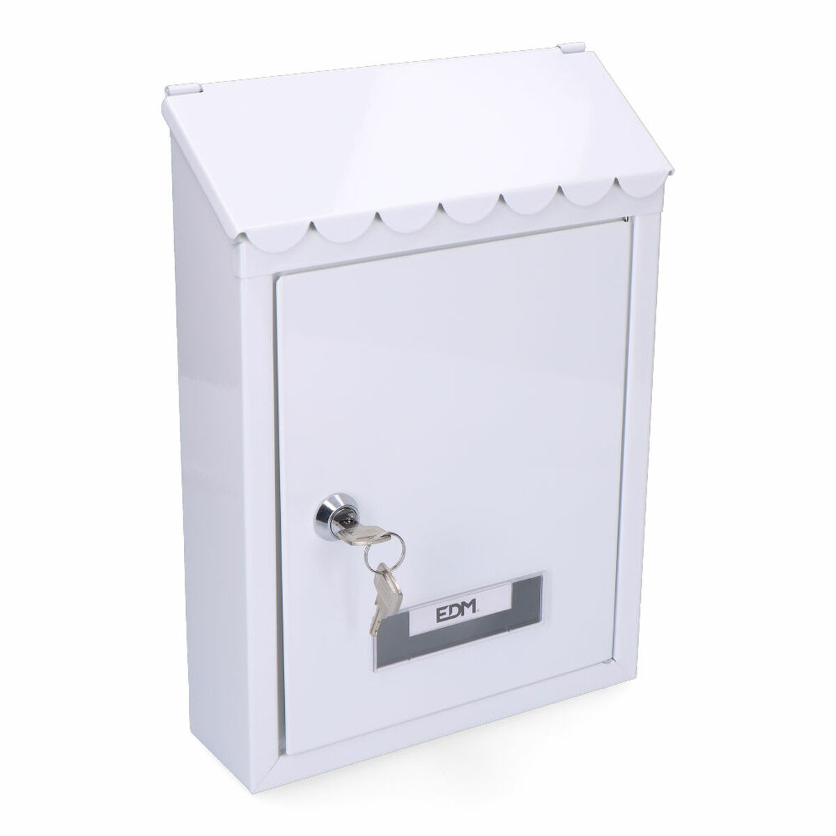 Brevlåda EDM 85804 Standard Vit Stål 21 x 6 x 30 cm - 2