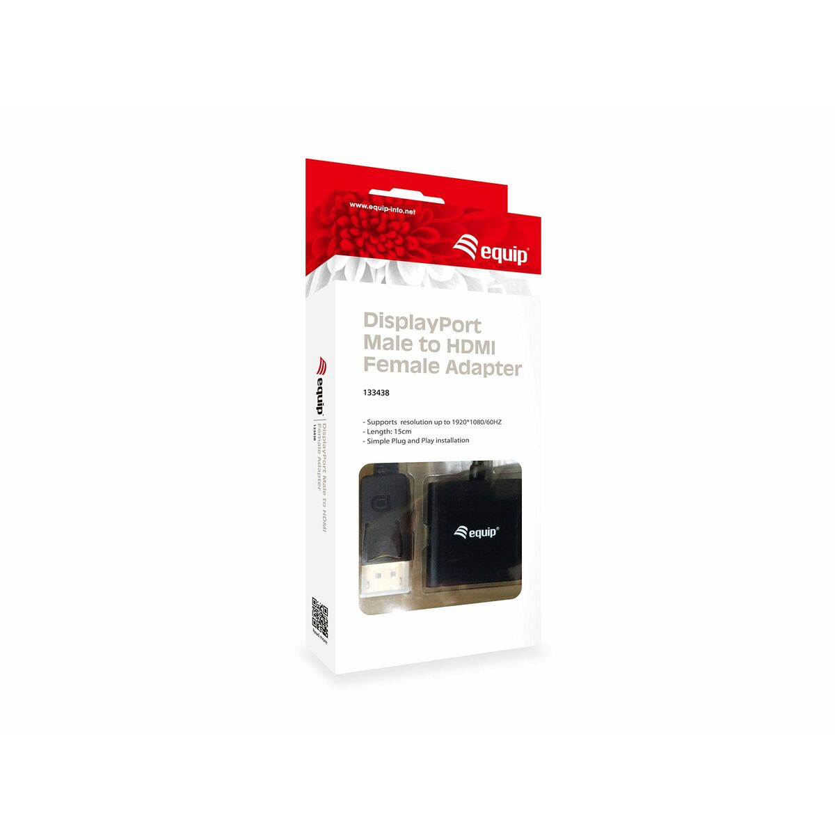 DisplayPort till HDMI Adapter Equip 133438 Svart 20 cm - 4