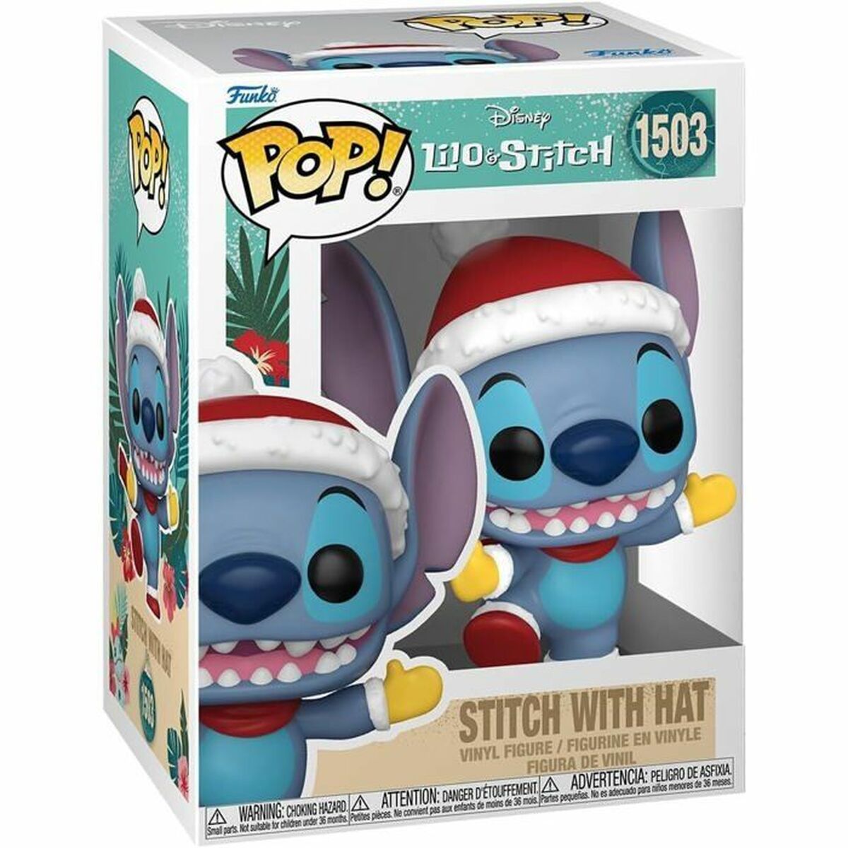 Actionfigurer Funko Pop! Stitch con gorro Hatt