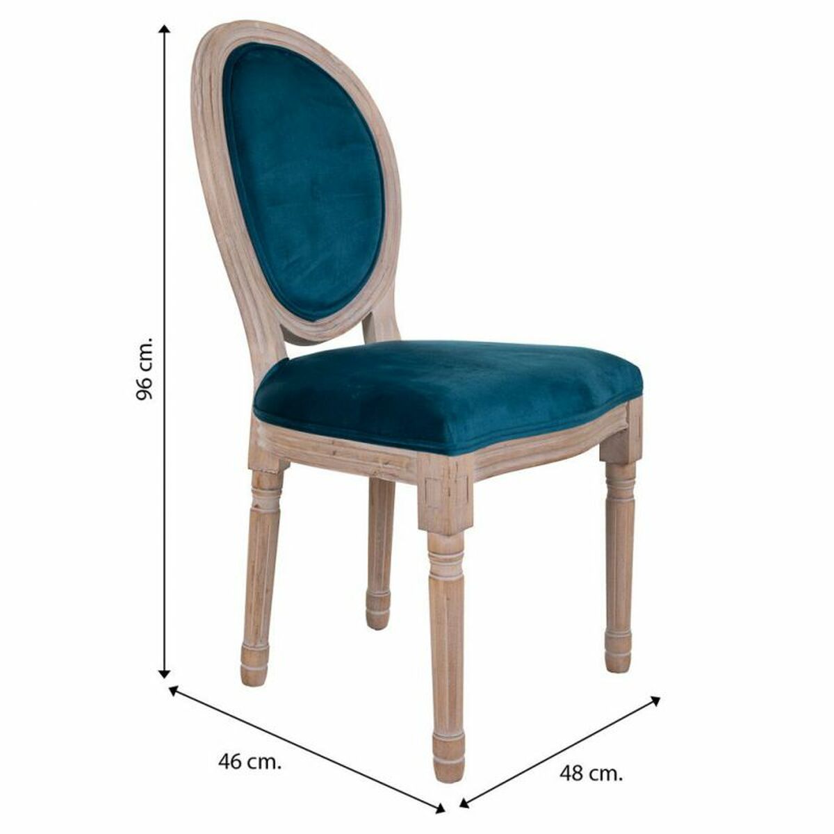 Matsalsstol Alexandra House Living Grå 100 % polyester 46 x 96 x 48 cm - 7