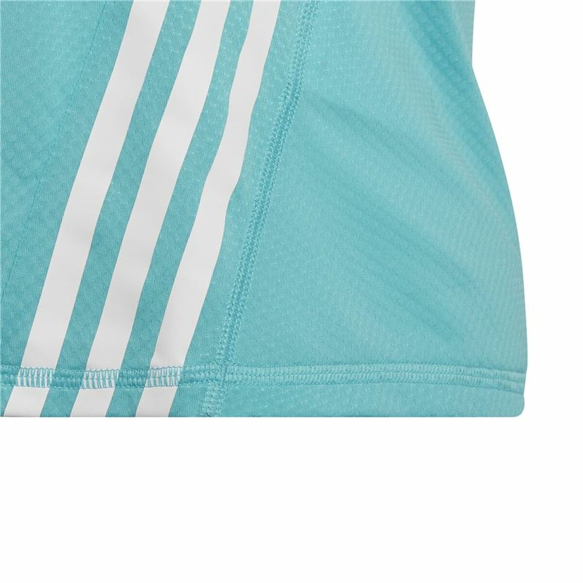 Barn T-shirt med kortärm Adidas Aeroready Three Stripes Aquamarine - 4