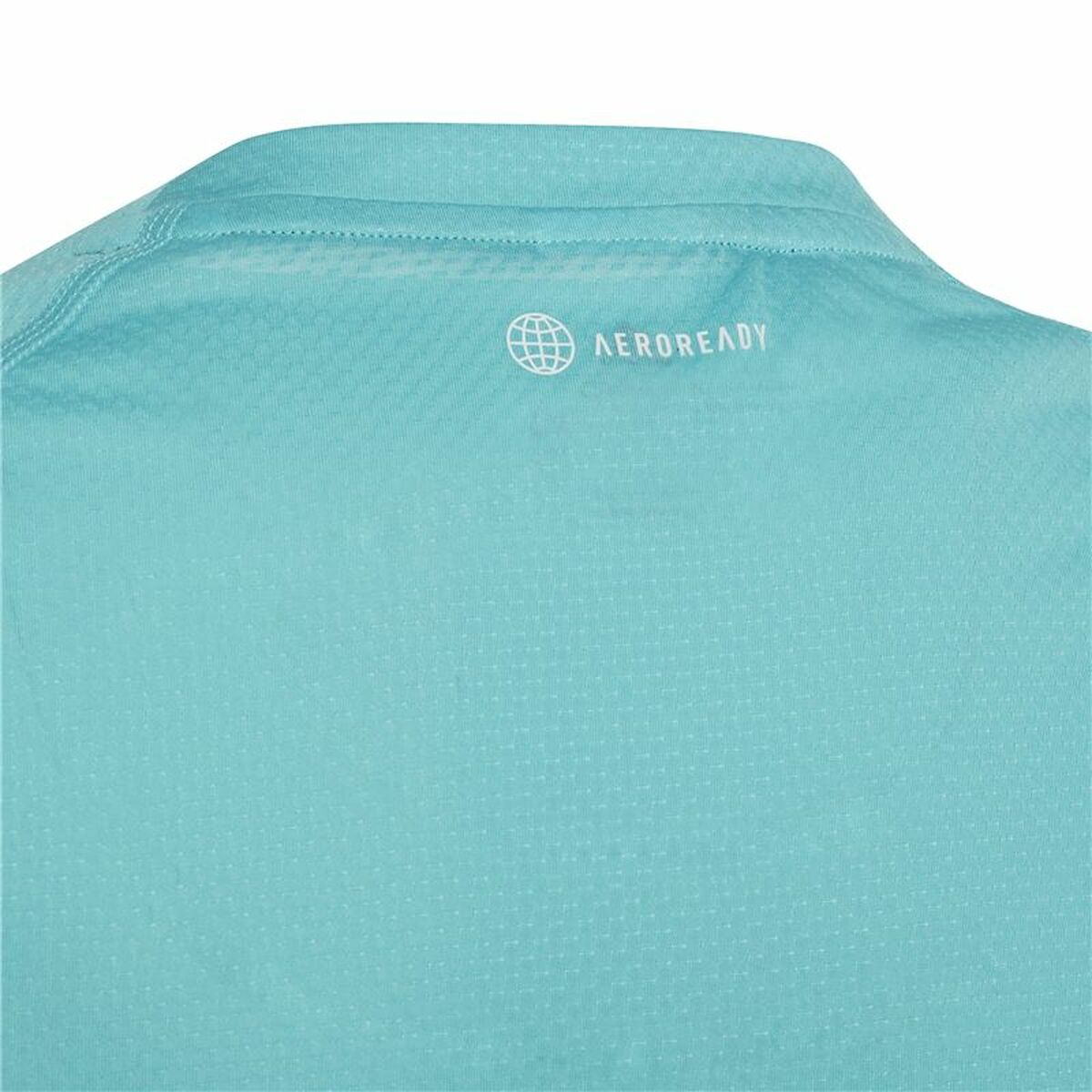 Barn T-shirt med kortärm Adidas Aeroready Three Stripes Aquamarine - 3