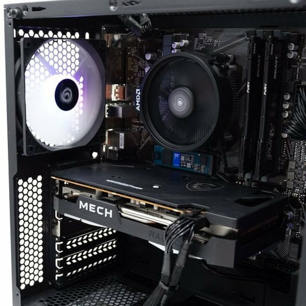 Bordsdator PcCom Lite AMD Ryzen 5500 AMD RADEON RX 6650XT 16 GB RAM 1 TB SSD - 4