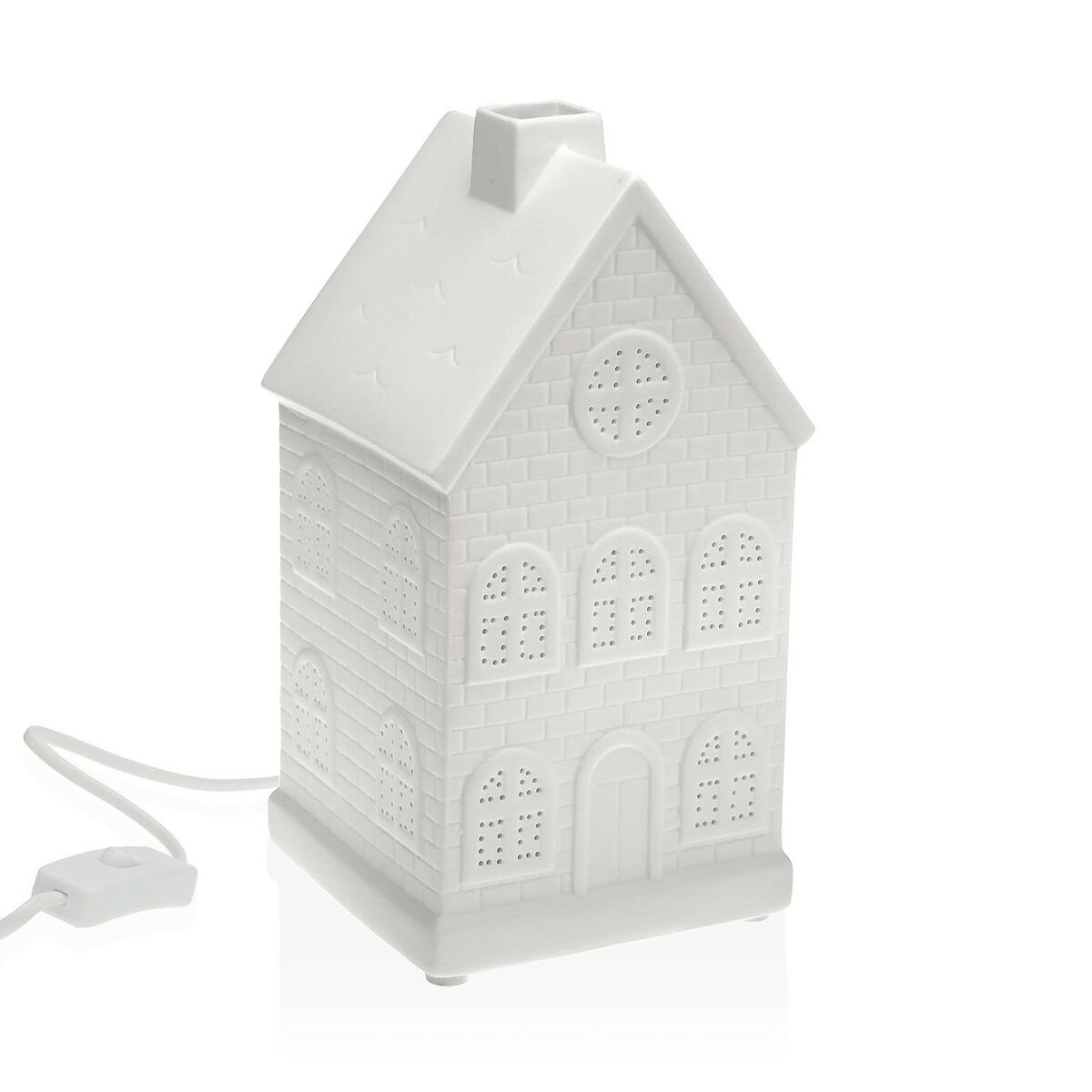 Bordslampa Versa Hus Porslin (10 x 20 x 10,4 cm)