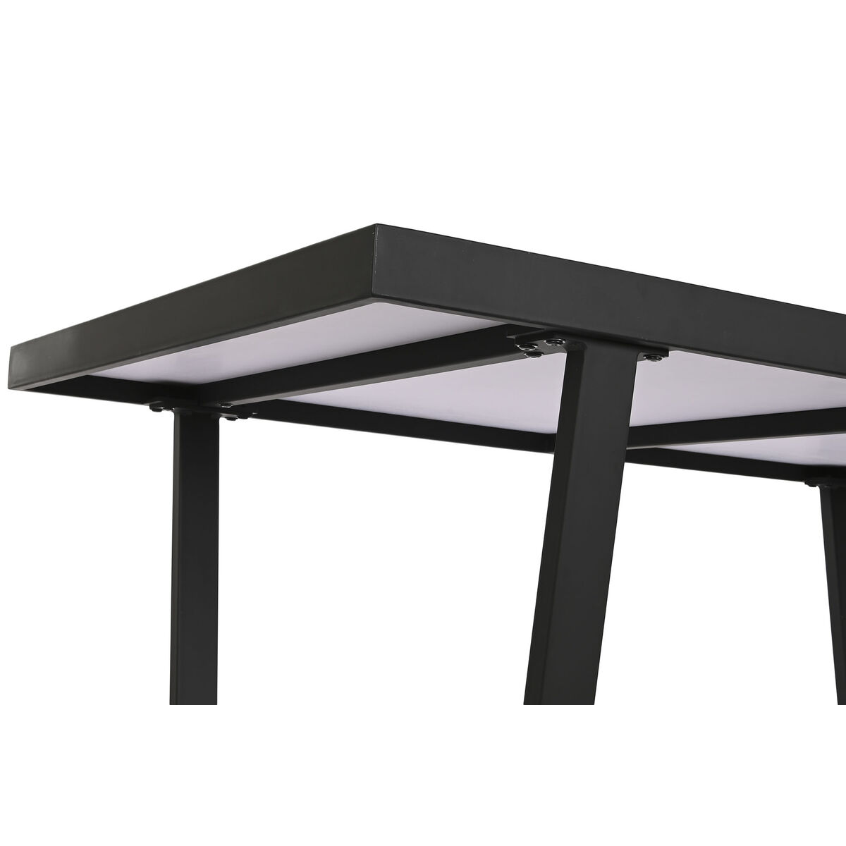 Matsalsbord Home ESPRIT Vit Svart Metall 150 x 80 x 75 cm - 4