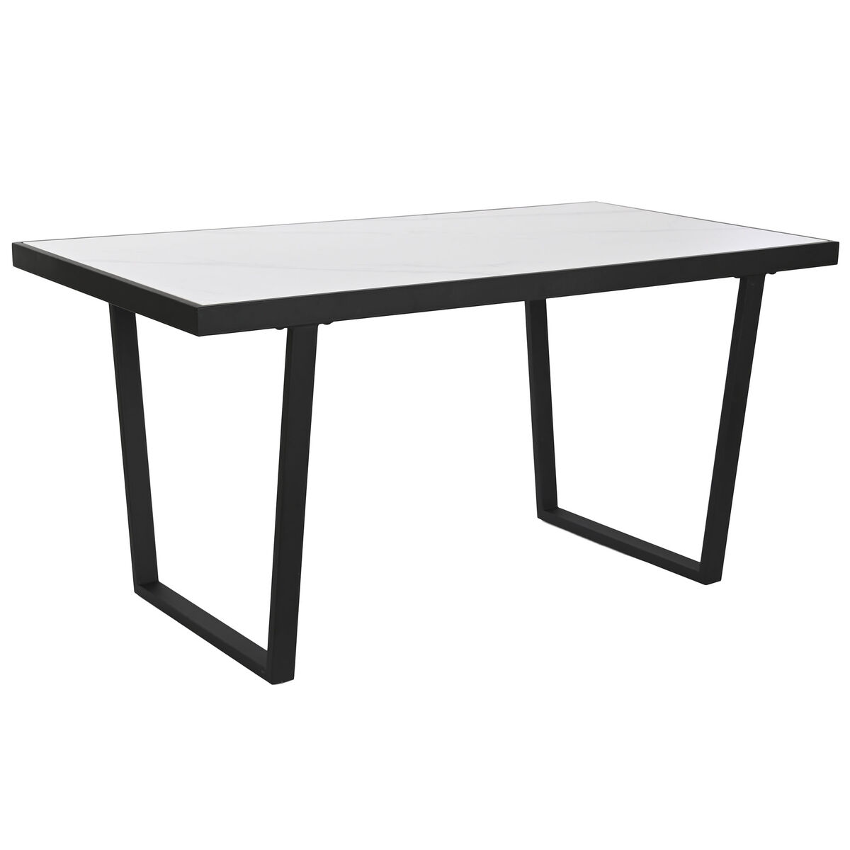 Matsalsbord Home ESPRIT Vit Svart Metall 150 x 80 x 75 cm - 7