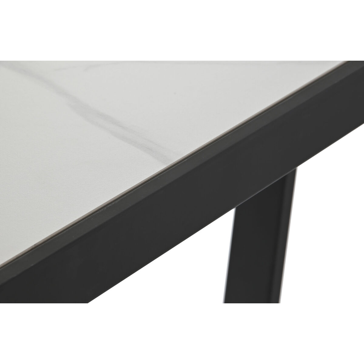 Matsalsbord Home ESPRIT Vit Svart Metall 150 x 80 x 75 cm - 5