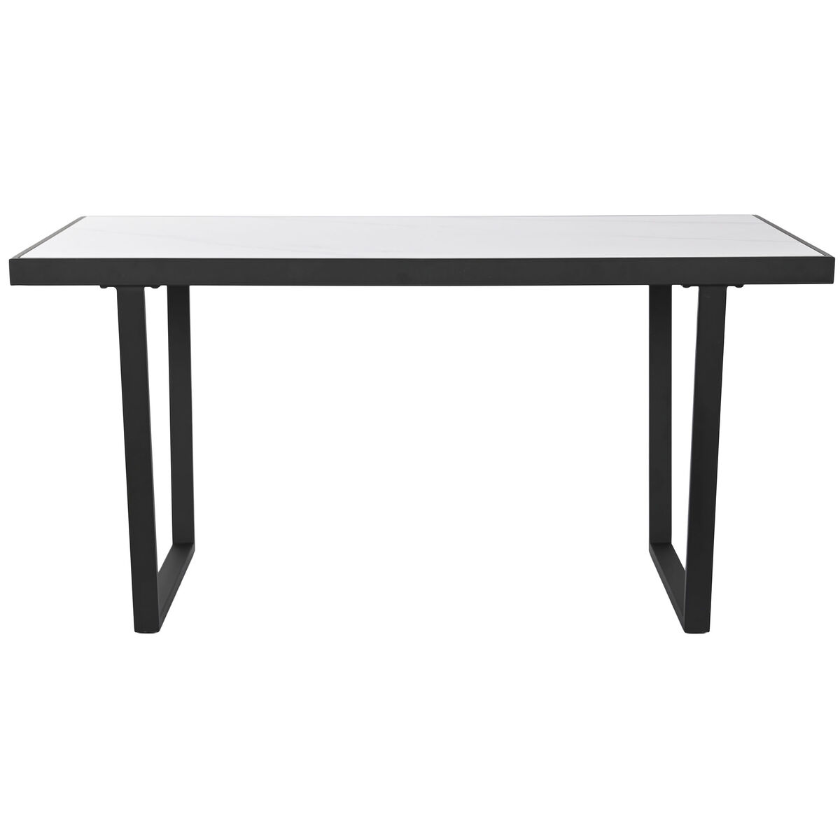 Matsalsbord Home ESPRIT Vit Svart Metall 150 x 80 x 75 cm - 2