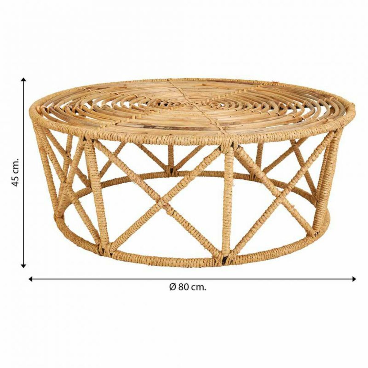Soffbord Alexandra House Living Brun Käpp 80 x 45 x 80 cm - 6