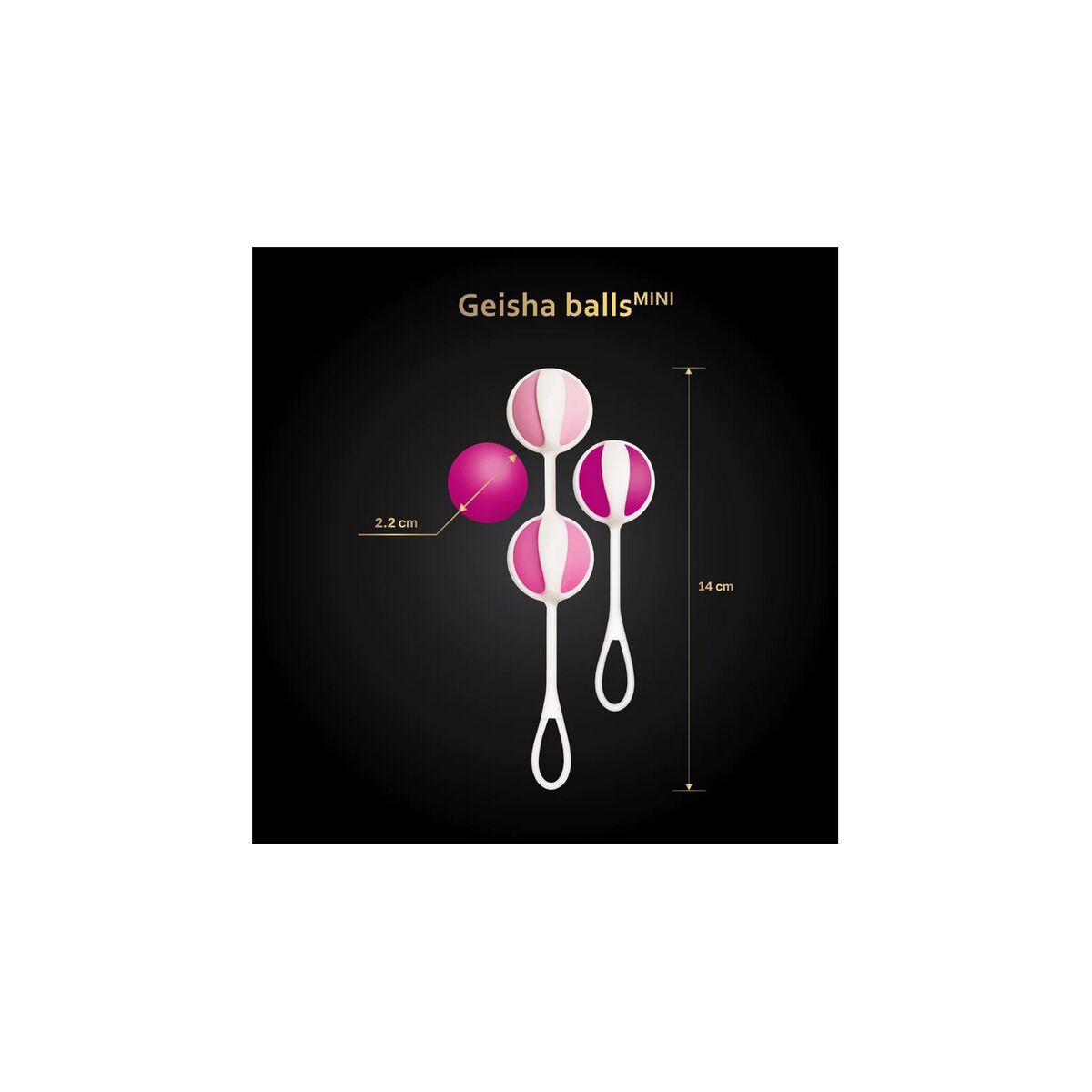 Vinklat kegelövningskit Gvibe Geisha Mini Fuchsia - 5