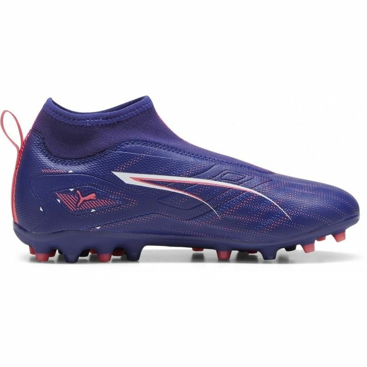 Fotbollsskor för barn Puma Ultra 5 Match+ Ll Mg Purpur