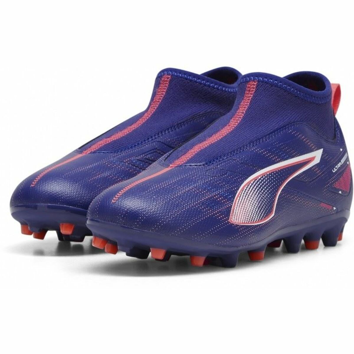 Fotbollsskor för barn Puma Ultra 5 Match+ Ll Mg Purpur - 4