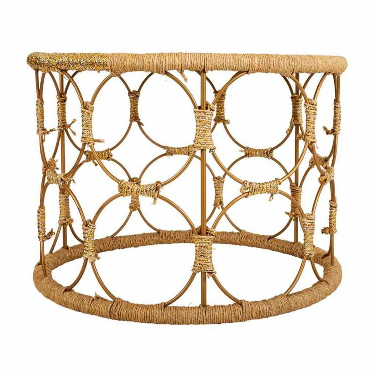 Soffbord Alexandra House Living Brun Snöre Järn 60 x 40 x 60 cm - 3
