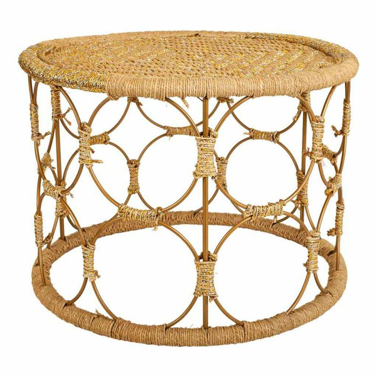 Soffbord Alexandra House Living Brun Snöre Järn 60 x 40 x 60 cm
