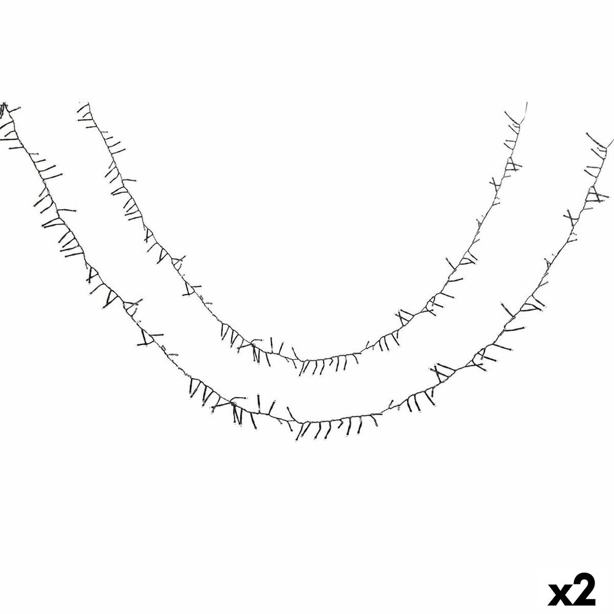 Belysningsremsa DKD Home Decor Gul Vit LED (2 antal) - 4