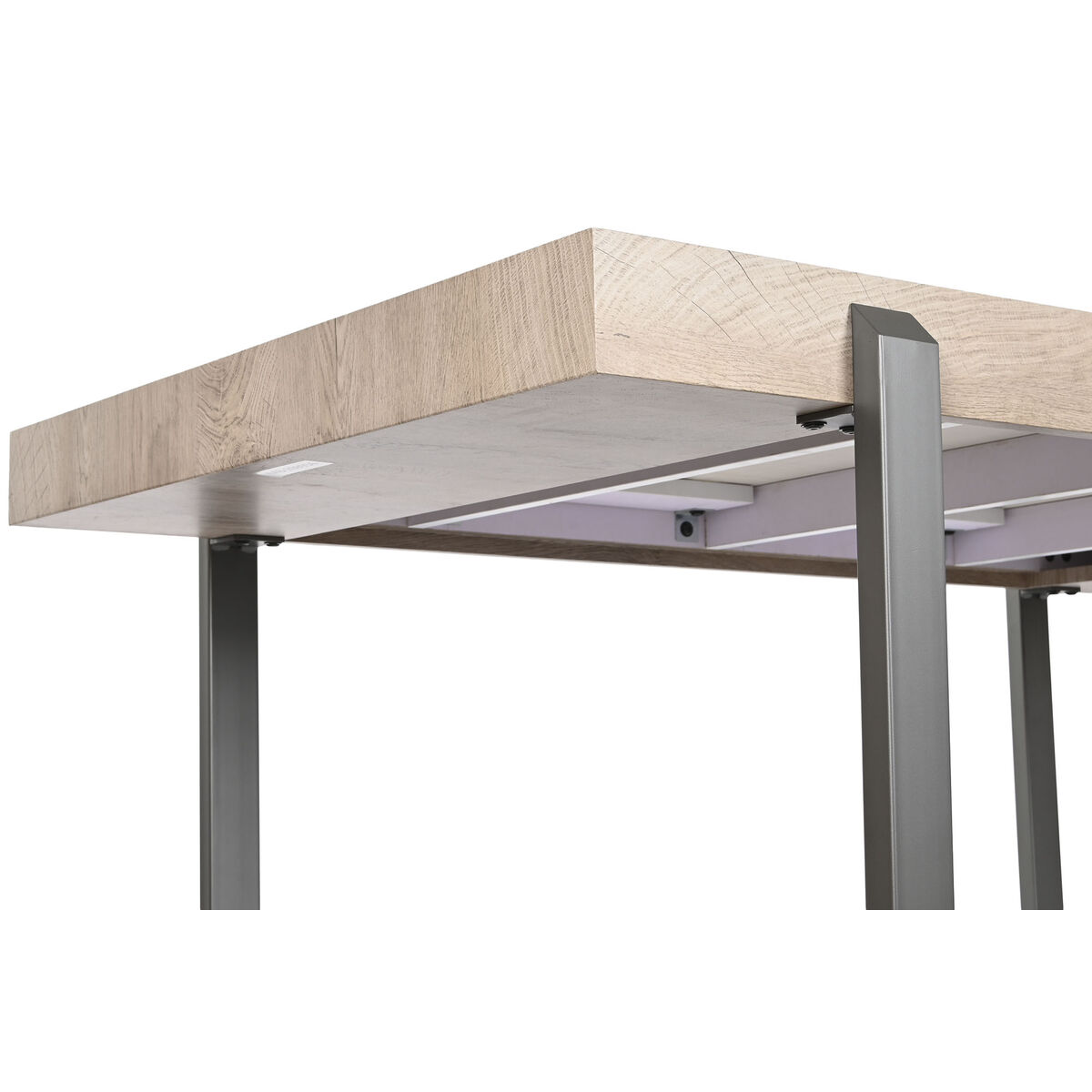 Matsalsbord Home ESPRIT Vit Grå Naturell Metall 150 x 85 x 75 cm - 4