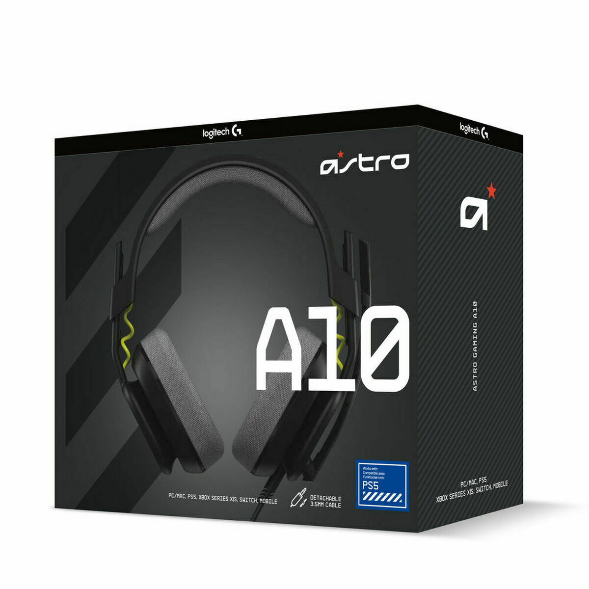 Spelhörlurar med mikrofon Logitech A10 Svart - 2