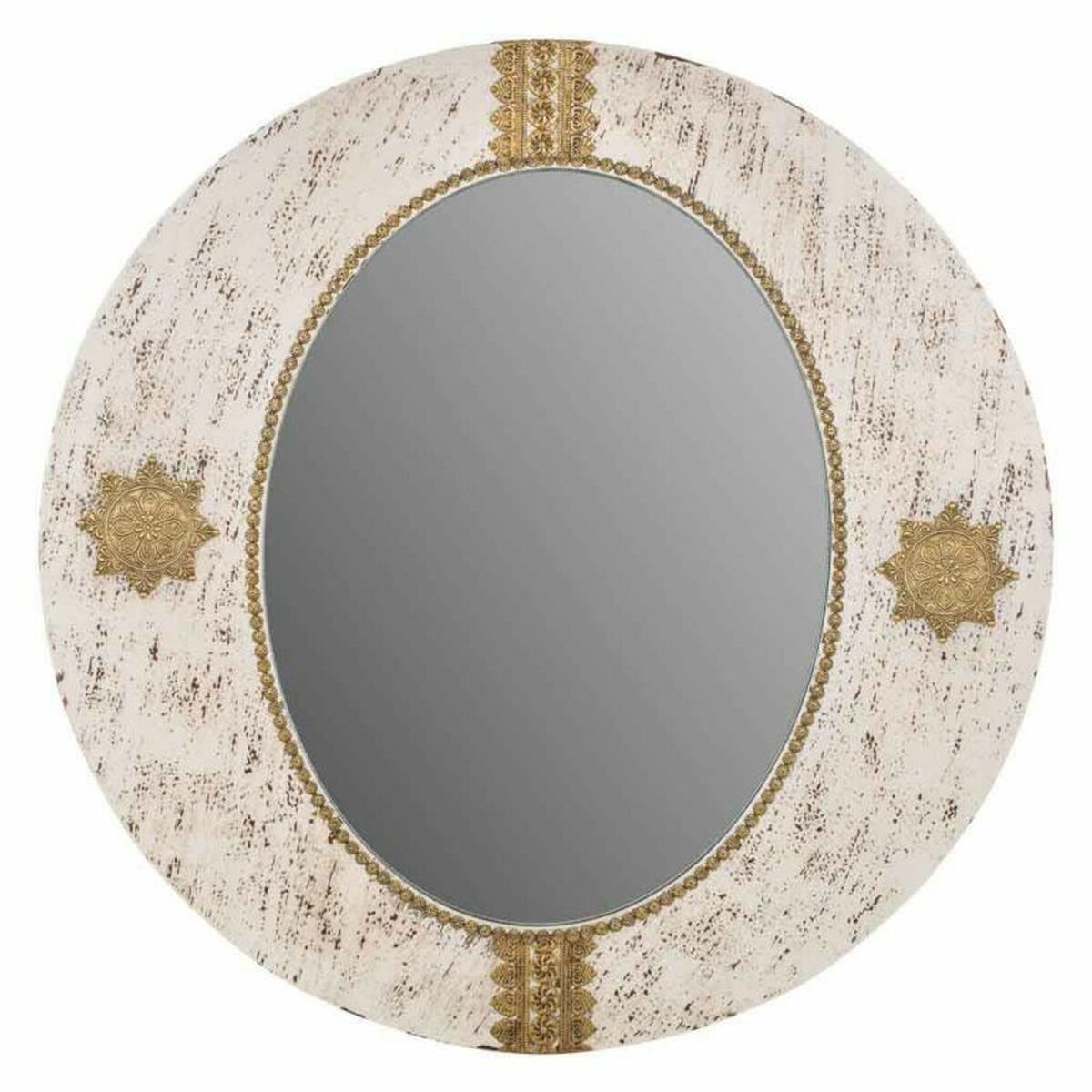 Väggspegel Alexandra House Living Gyllene 1 x 80 x 80 cm Cirklar - 3