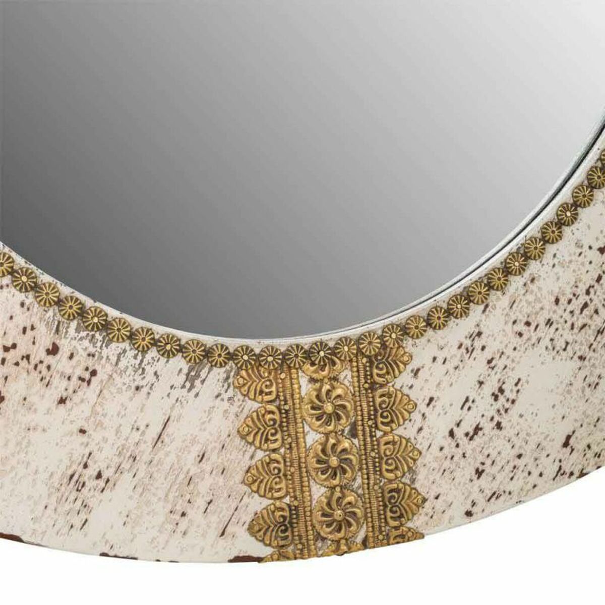 Väggspegel Alexandra House Living Gyllene 1 x 80 x 80 cm Cirklar - 5
