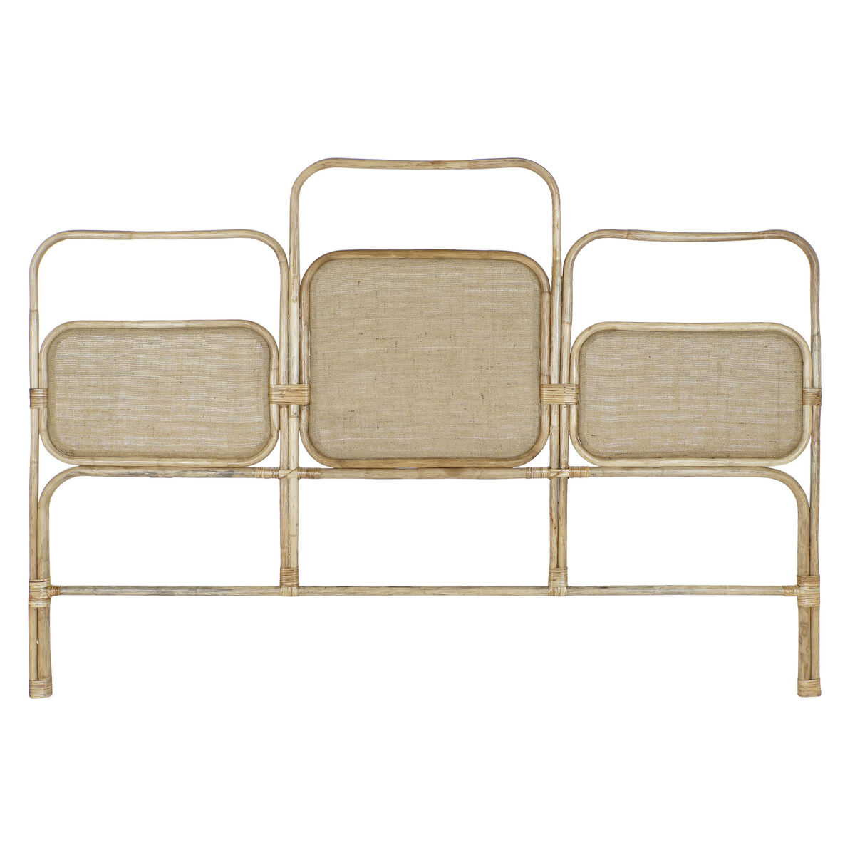 Sänggavel DKD Home Decor Brun Naturell 180 x 4 x 90 cm