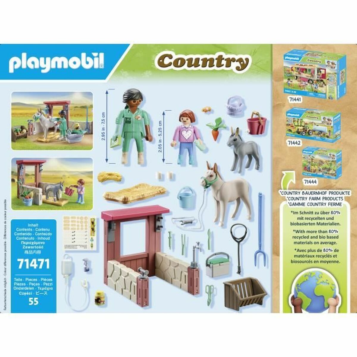 Playset Playmobil 71471 Country 55 Delar - 2