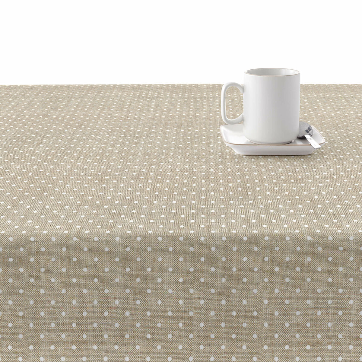 Fläckresistent bordsduk Belum Plumeti Vit 180 x 200 cm XL - 2