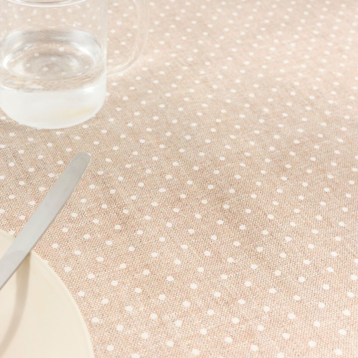 Fläckresistent bordsduk Belum Plumeti Vit 180 x 200 cm XL - 6