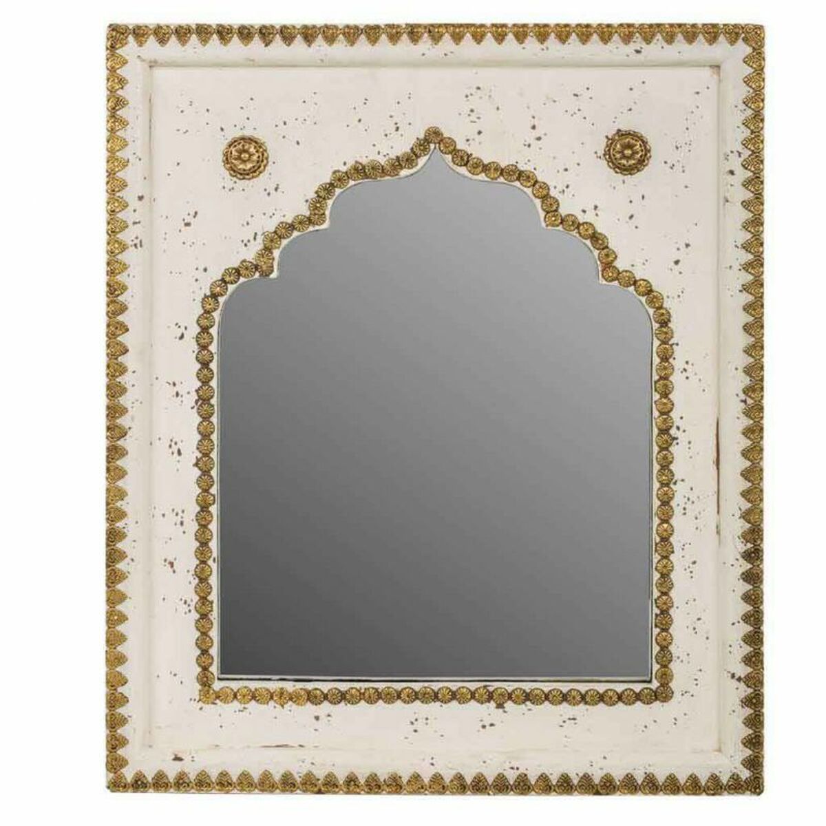 Väggspegel Alexandra House Living Gyllene 2 x 51 x 40 cm Rektangulär - 3
