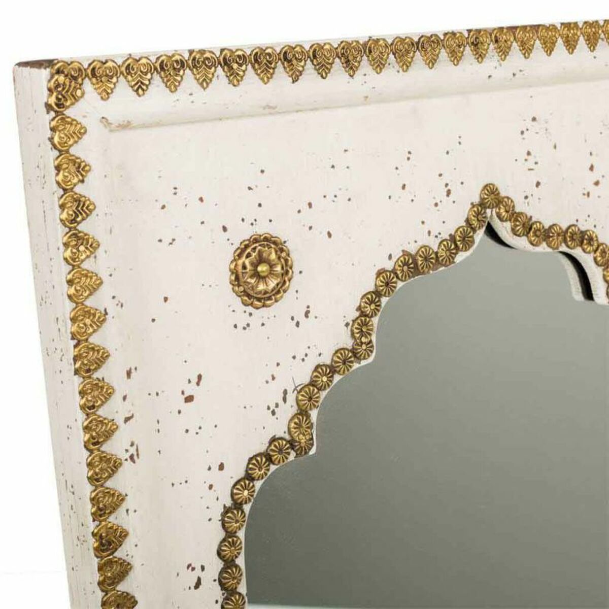 Väggspegel Alexandra House Living Gyllene 2 x 51 x 40 cm Rektangulär - 4