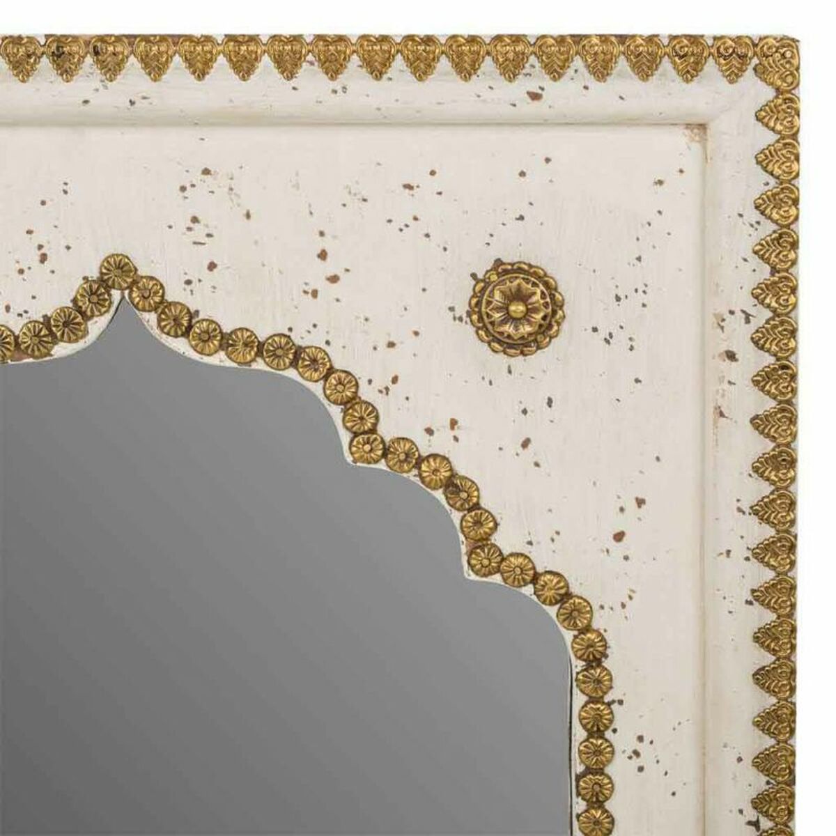 Väggspegel Alexandra House Living Gyllene 2 x 51 x 40 cm Rektangulär - 5