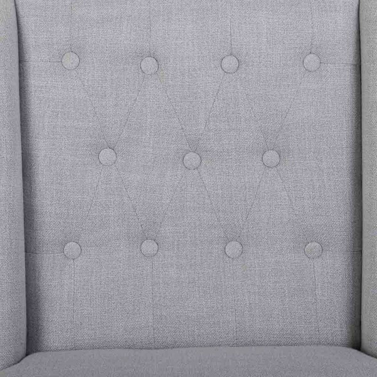 Stol Alexandra House Living Grå 43 x 104 x 54 cm - 5