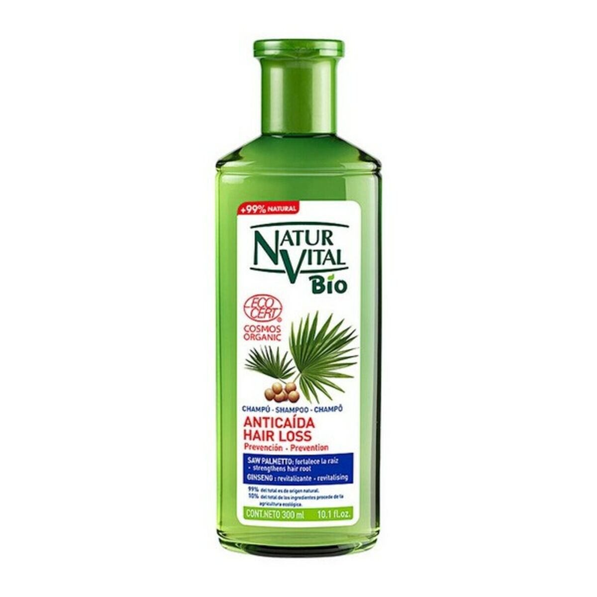 Anti-Håravfall schampo Naturaleza y Vida Champu Bio Ecocert 300 ml