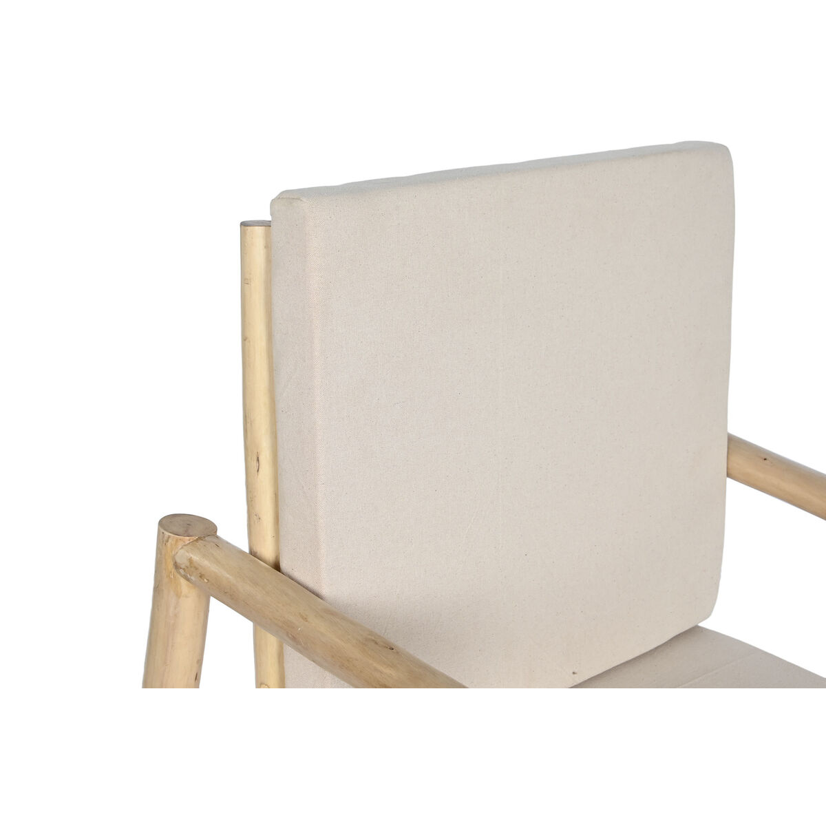 Fåtölj Home ESPRIT Vit Beige Naturell Bomull 61 x 50 x 90 cm - 11