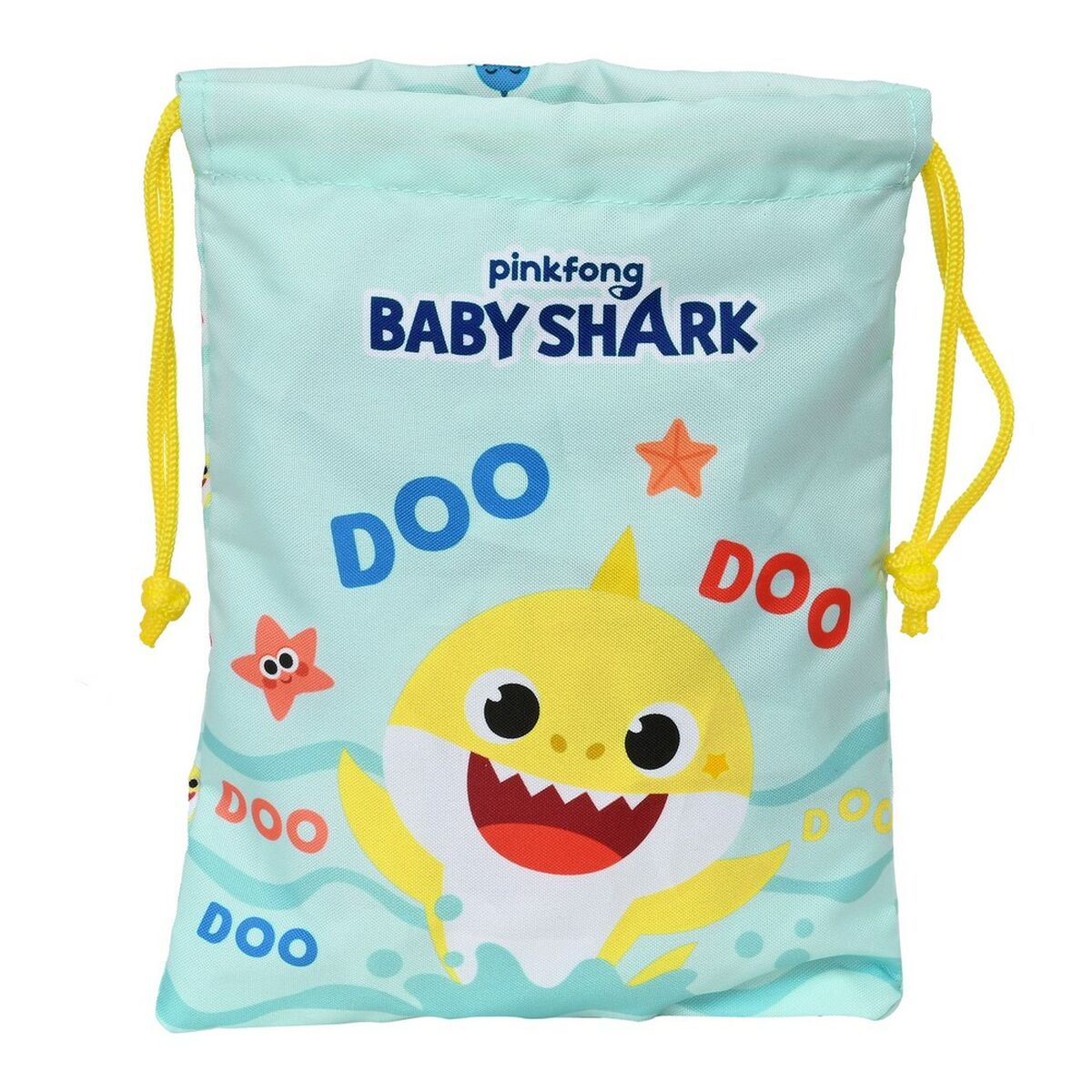 Lunchlåda Baby Shark Beach Day Gul Ljusblå (20 x 25 x 2 cm)