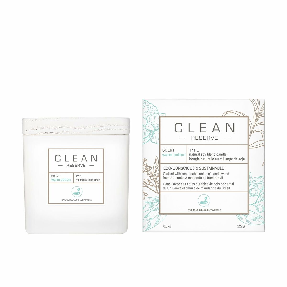 Doftljus Clean Warm Cotton 227 g