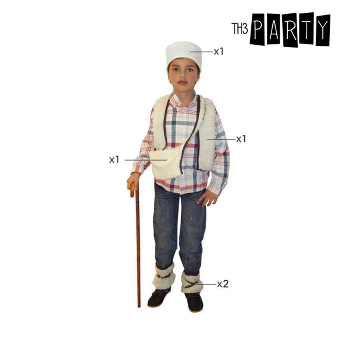 Maskeraddräkt för barn Vit Herde Jul 3-4 år (3-4 years) - 12