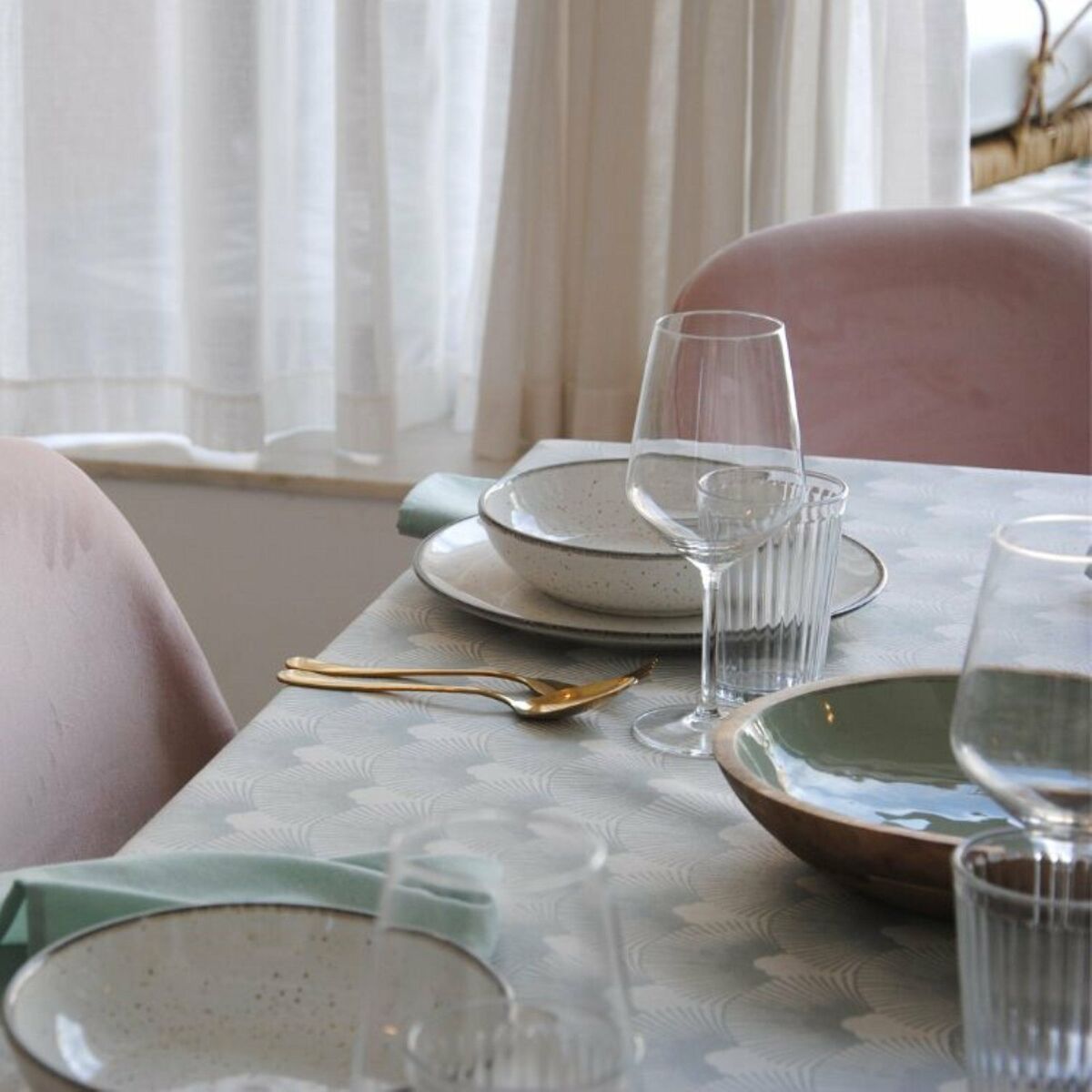 Fläckresistent bordsduk i harts Belum 0120-265 Multicolour 200 x 150 cm