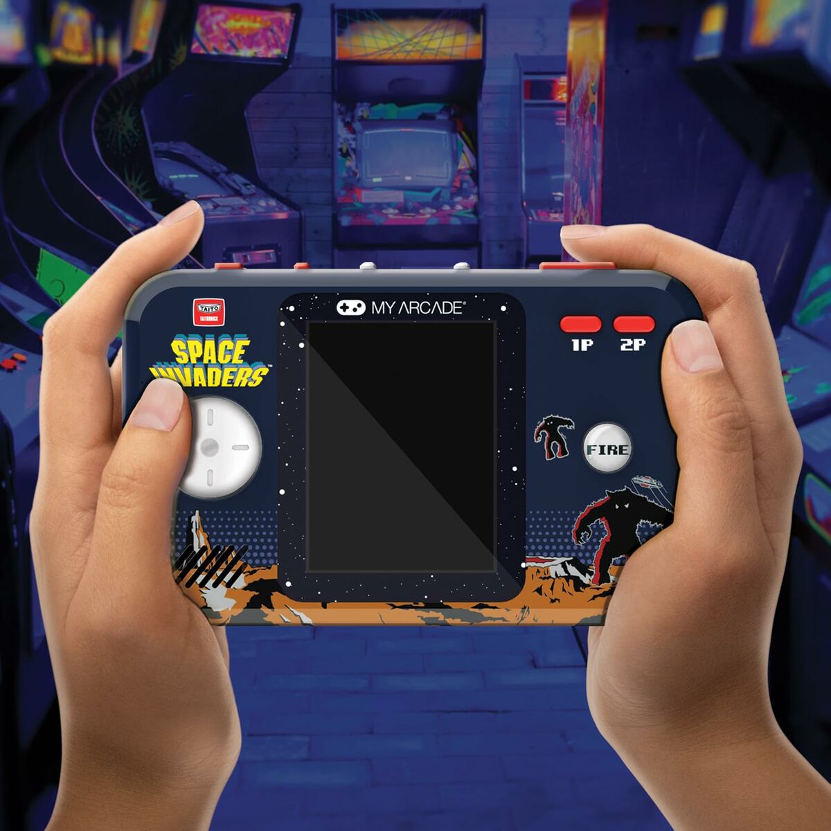 Bärbar spelkonsol My Arcade Pocket Player PRO - Space Invaders Retro Games - 6
