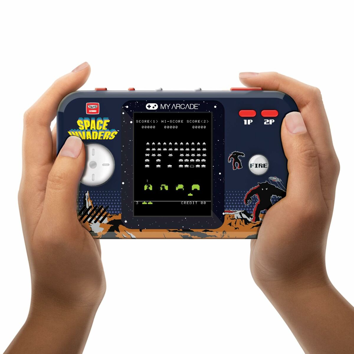 Bärbar spelkonsol My Arcade Pocket Player PRO - Space Invaders Retro Games - 3