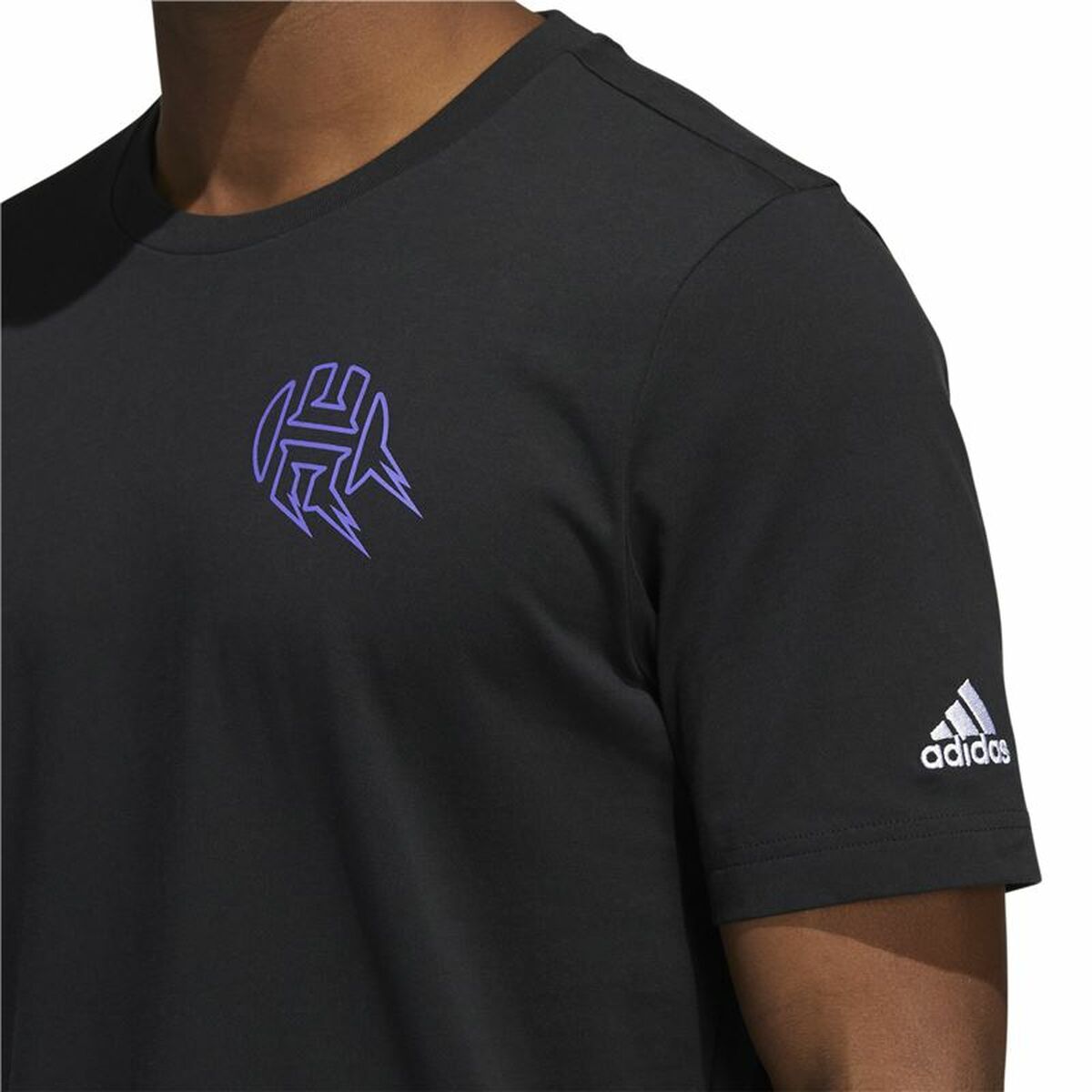 T-shirt med kortärm Herr Adidas Avatar James Harden Graphic Svart - 4