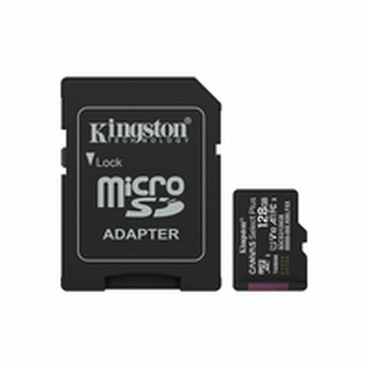 Micro-SD Minneskort med Adapter Kingston SDCS3/128GB - 2