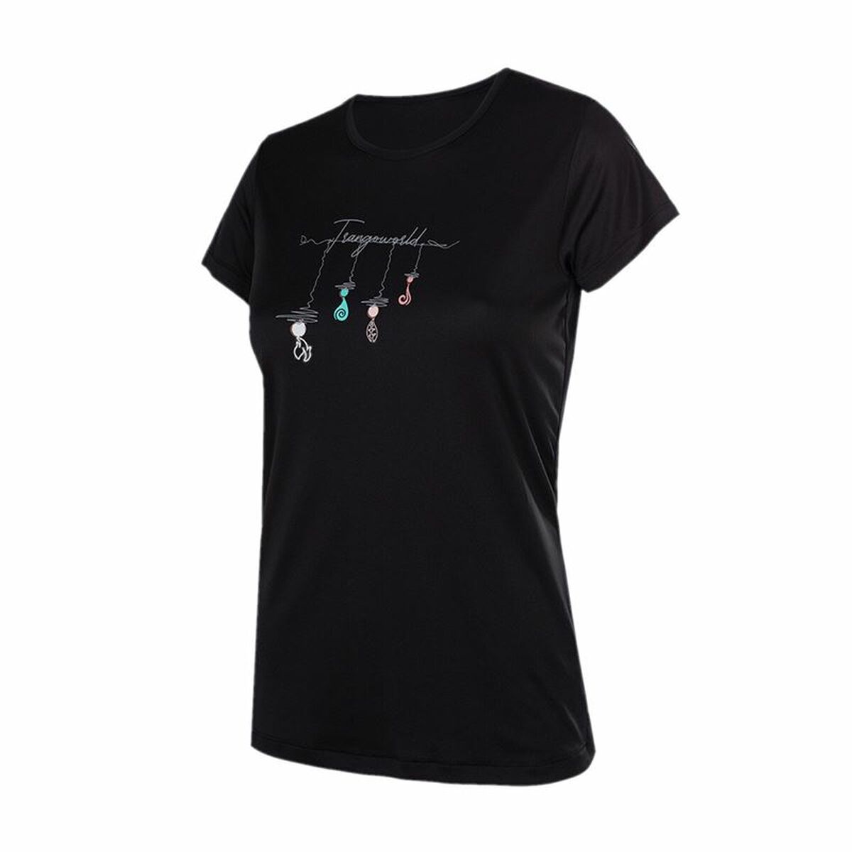 T-shirt med kortärm Dam Trangoworld Zalabi Berg Svart - 5
