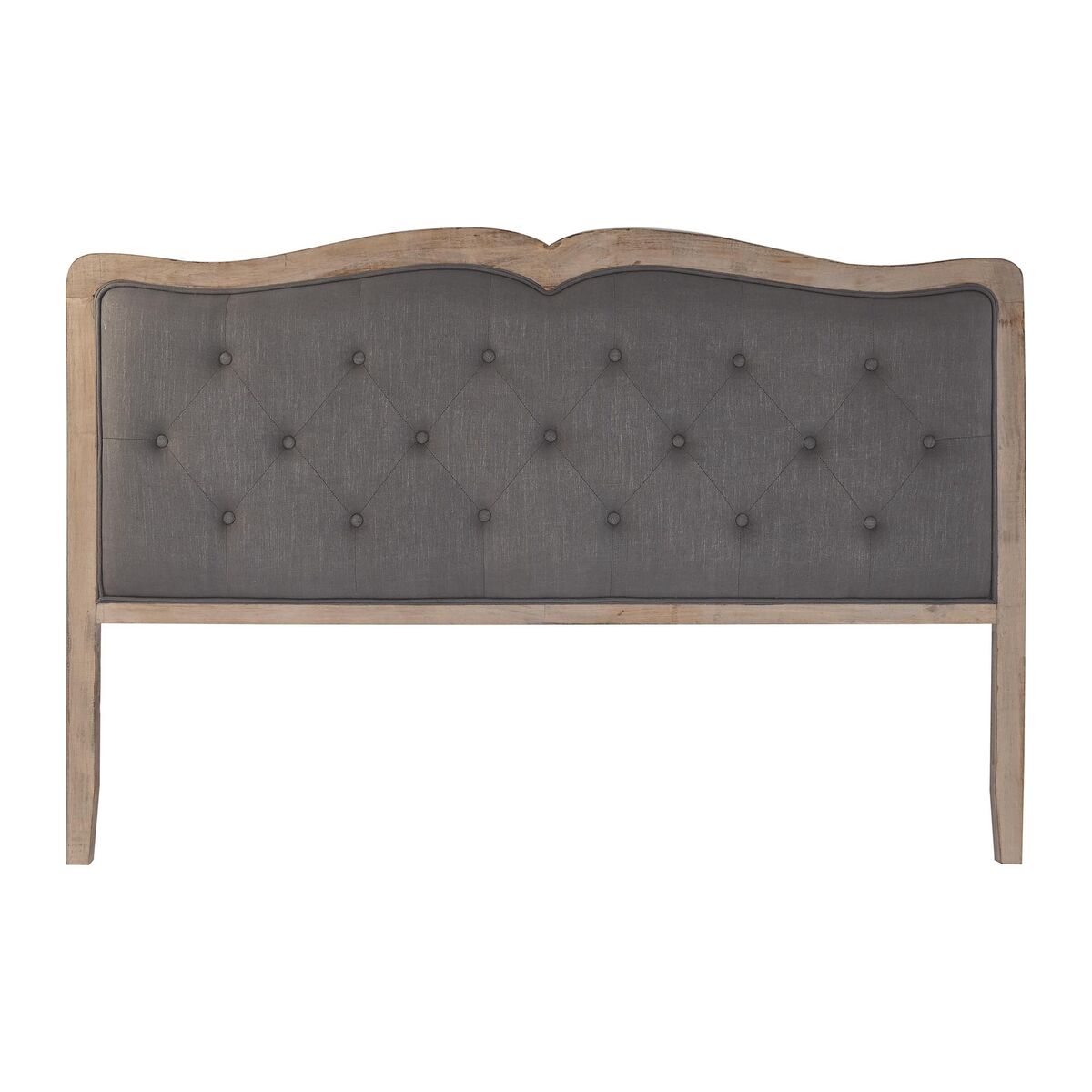 Sänggavel DKD Home Decor Mörkgrå Gummiträ 160 x 10 x 120 cm - 5